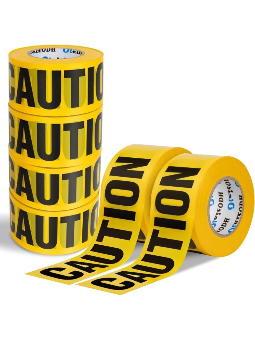 Waterproof Yellow Caution Tape Roll, 3in x 6000ft - Safety & Halloween Decor
